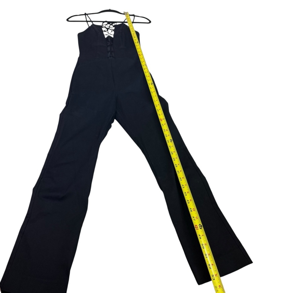 Reformation Black Lace-Up Jumpsuit - Picture 7 of 12